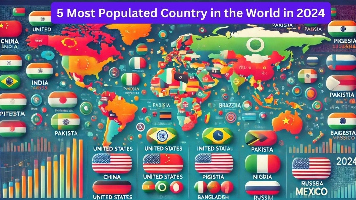 5 Most Populated Countries in the World in 2024